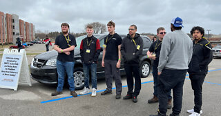 Auto Club Students Donate Updated Car to Disabled Veterans