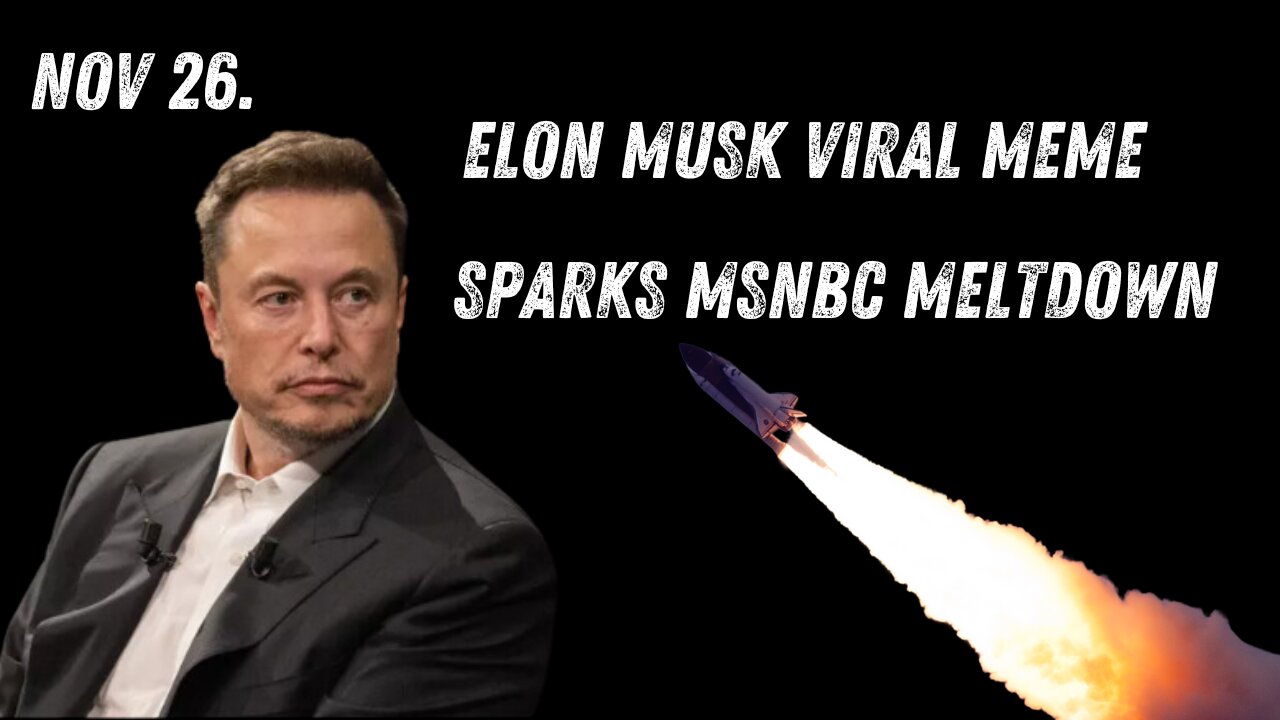 Elon Musk VIRAL MEME Sparks MSNBC Meltdown ...11/26/24.