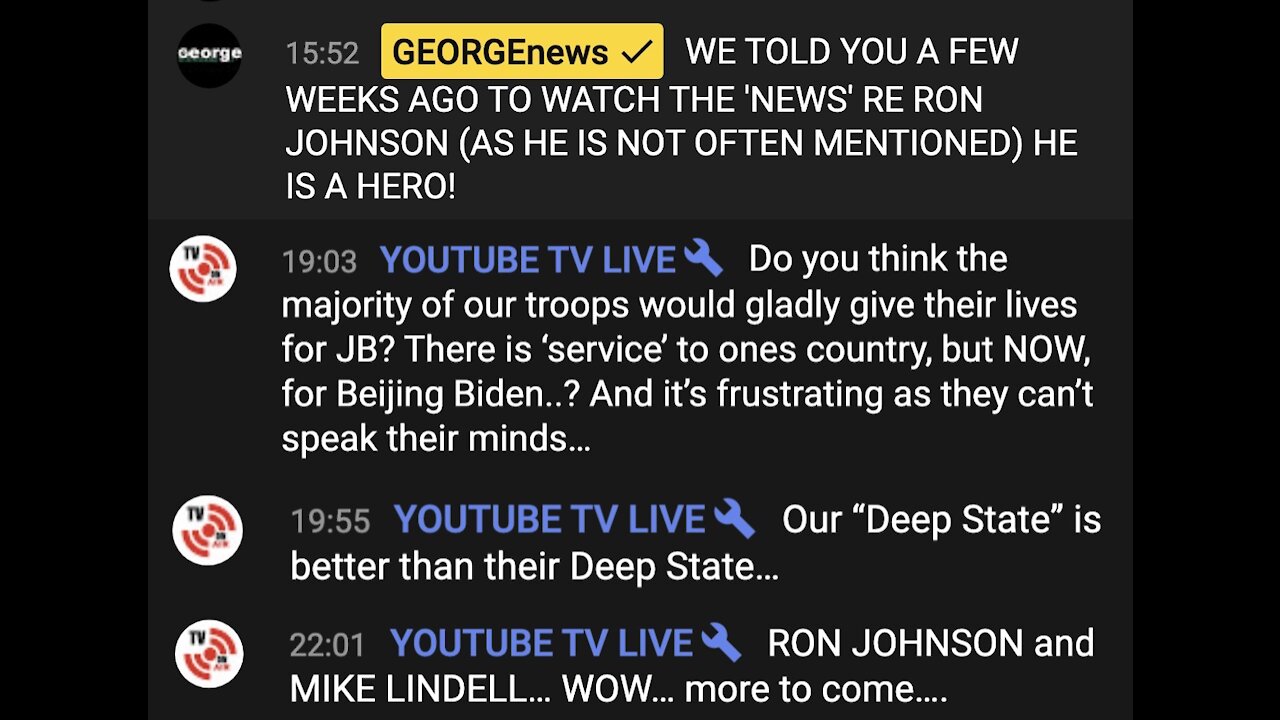 Jun 13,14 2021 - George News SITREP - YouTube Live Chat Double Header - HERO Edition πΊπ²