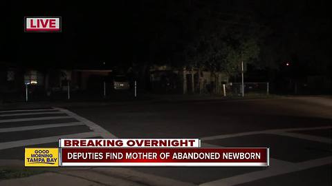 Newborn found abandoned near Tampa intersection, mother located