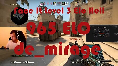 NA Weekend Clash - fl0m's Clan - Face It Level 3 Elo Hell - Road to Level 4 - de_mirage - 965 ELO