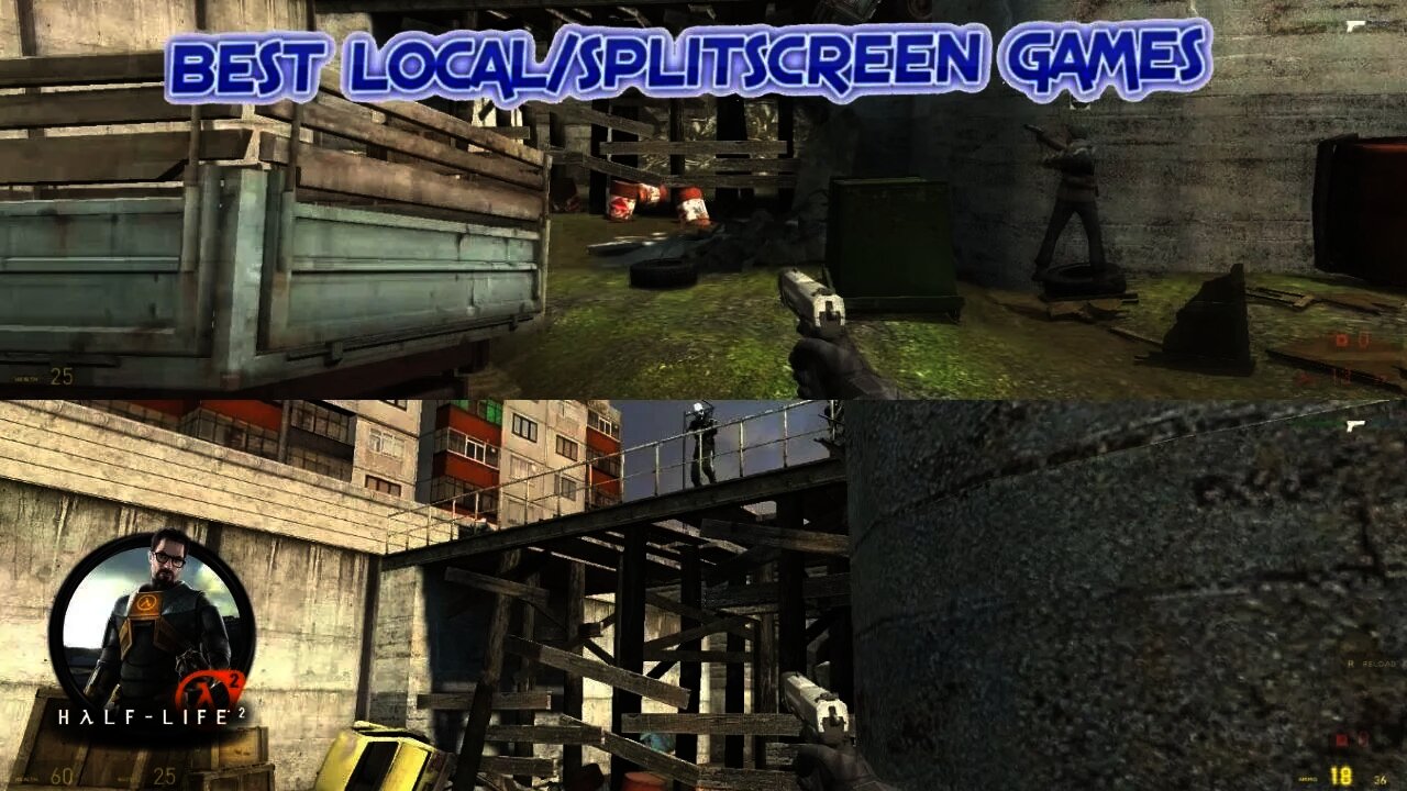 Half Life 2 Multiplayer - Splitscreen Campaign on Nucleus Coop #4 [Synergy]