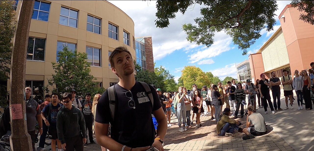 Colorado State University: Large Boisterous Crowd Drawn, Atheist Goes Absolutely Berserk In Front Of Me, Jesus Christ Exalted