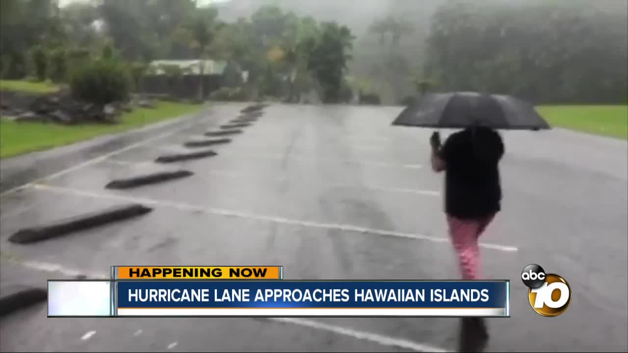 Hurricane Lane approaches Hawaiian Islands