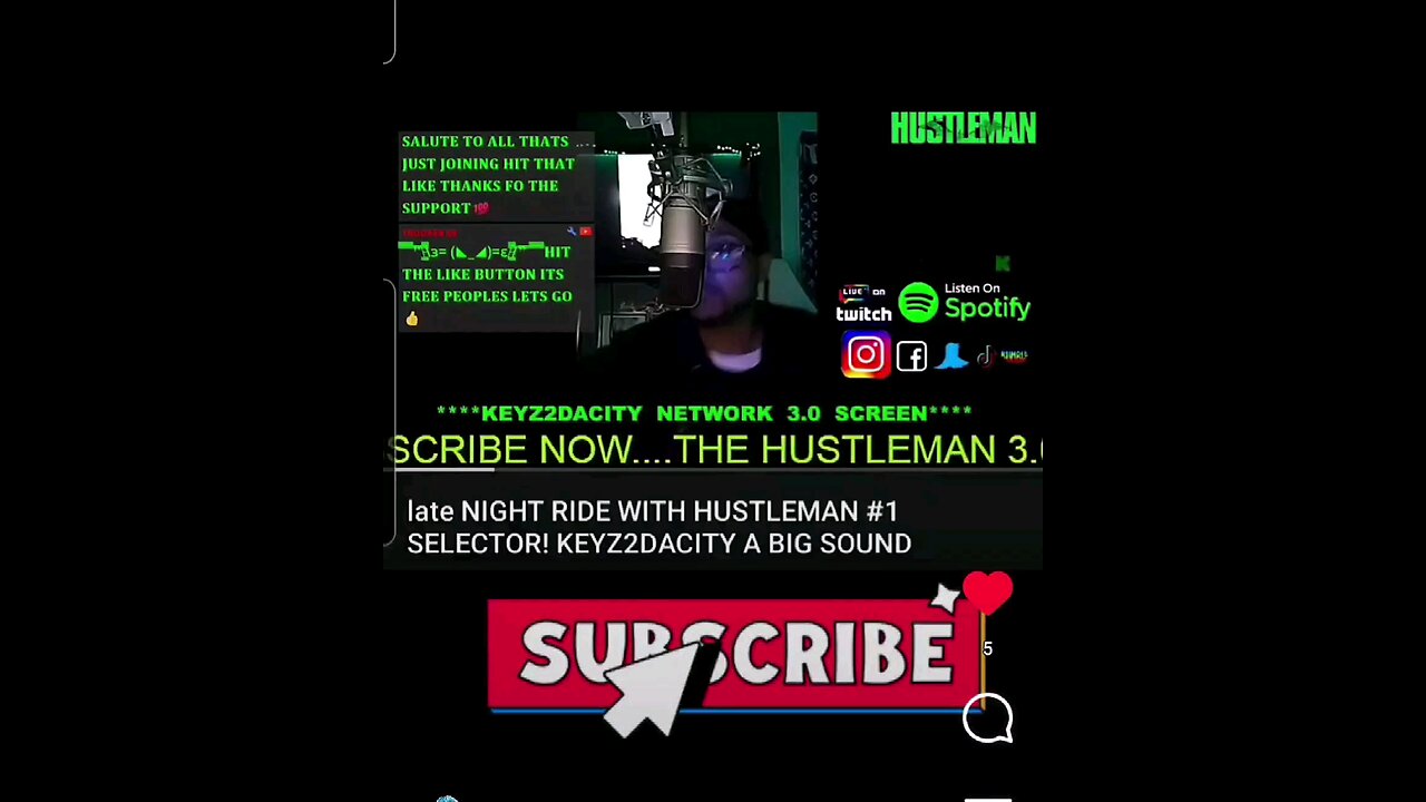 WITNESS HUSTLEMAN ON THE 1s and 2s!!