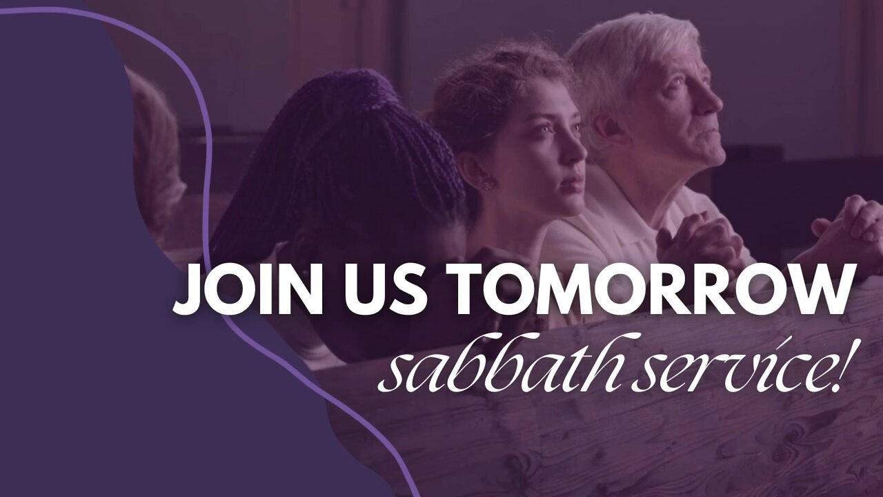 Join us tomorrow for a transformative sabbath services experience!