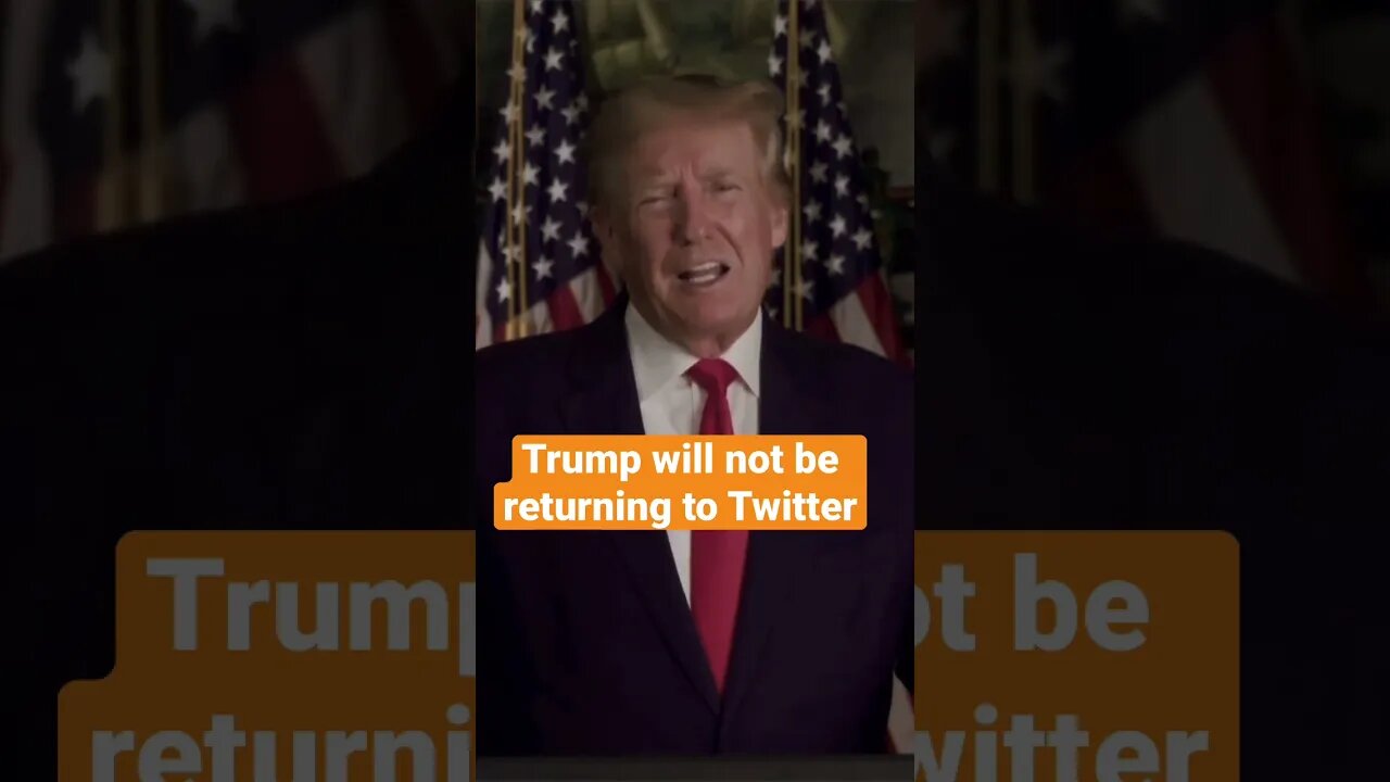 Trump snubs Twitter