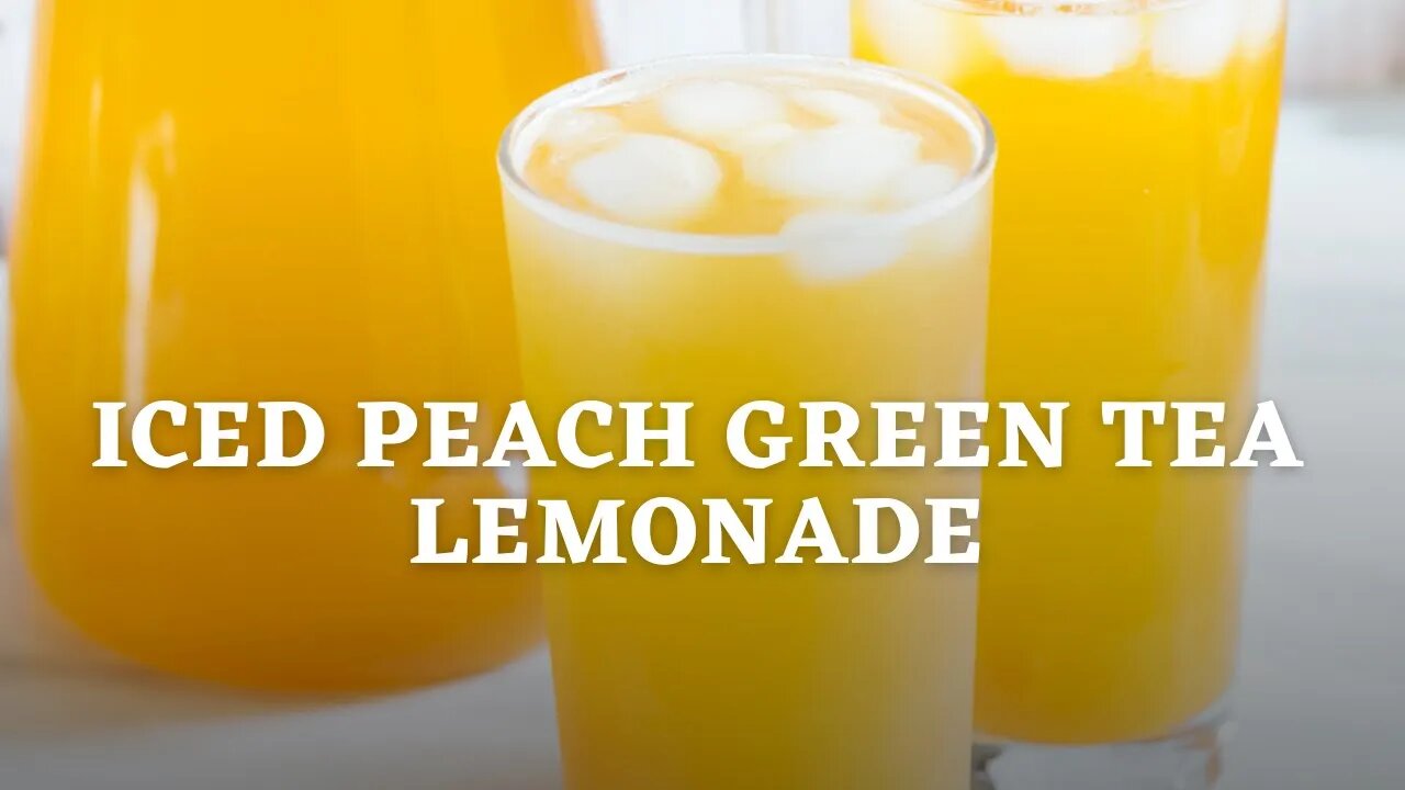 Iced Peach Green Tea Lemonade - Flavours Treat