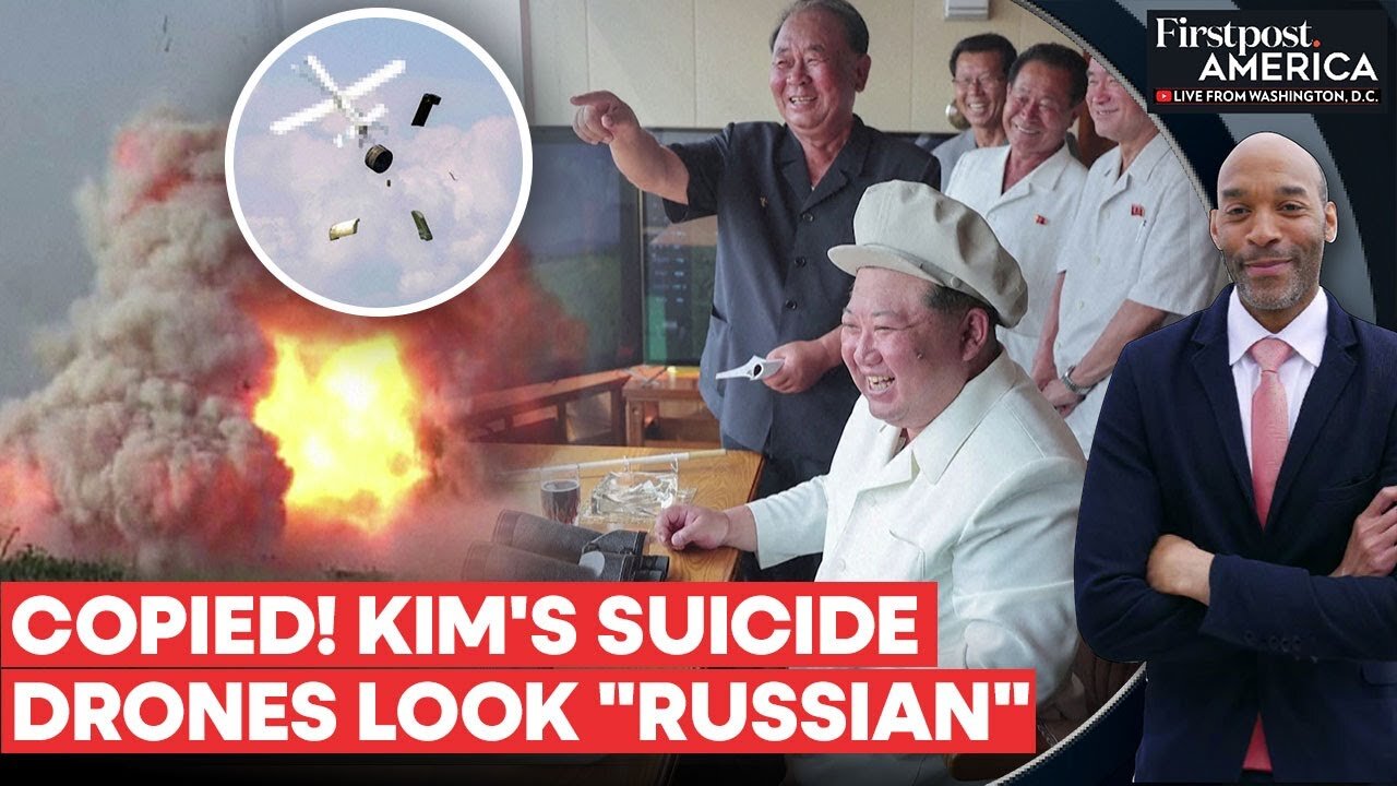 Kim Jong-Un Shows New Suicide Drones, Experts say They're "Russian" and "Israeli"| Firstpost America