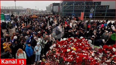 In Moscow, people commemorate those who died in the terrorist attack in front of shopping center