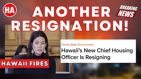 JUST IN!! HAWAII'S CHIEF HOUSING OFFICER NANI MEDEIROS RESIGNS!