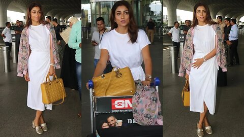 Shriya जी हमे नही मिला Flying Kiss 💋😜 Shriya Saran Left for Abu Dhabi for IIFA Awards 😍🔥📸