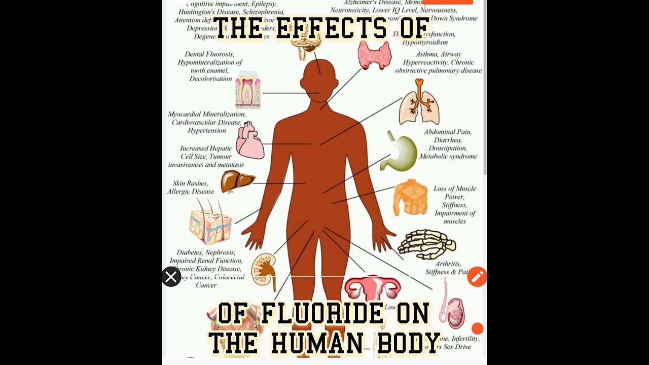 THE EFFECTS OF FLUORIDE IN YOUR WATER AND TOOTHPASTE. GOV. KNOWS BUT DON'T CARE .