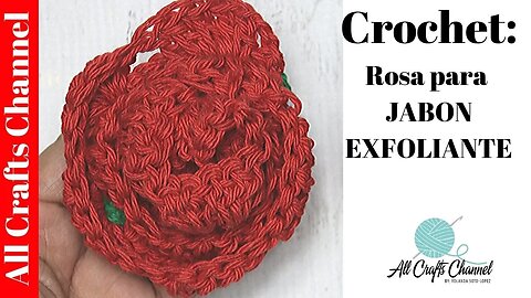 Crochet: Rosa Para Lavar el Cuerpo o cubiertos