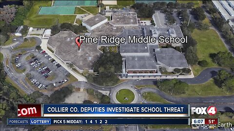 Collier deputies investigate school threat at Pine Ridge Middle School