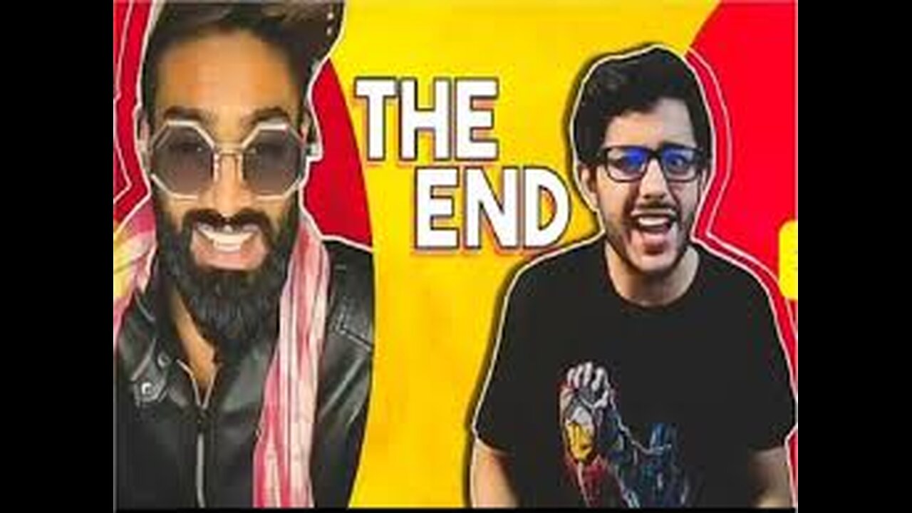 Deleted video of carryminati tiktok vs youtube the end.