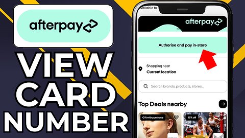 HOW TO SEE AFTERPAY CARD NUMBER AND CVV