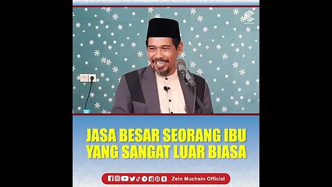 Jasa Besar Seorang Ibu Yang Sangat Luar Biasa