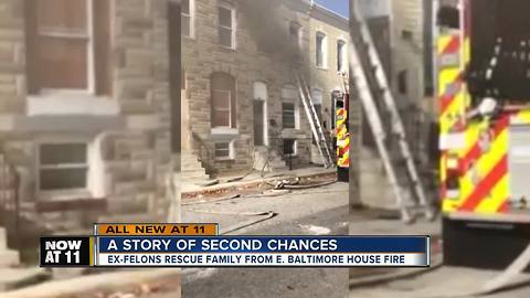 Former offenders save family from burning house