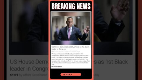 Making History: US House Democrats Elect Jeffries as First Black Leader in Congress | #shorts #news