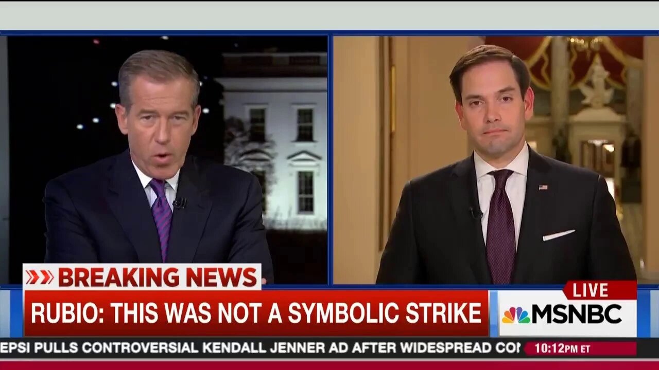 Rubio discusses U.S. airstrikes in Syria on MSNBC with Brian Williams