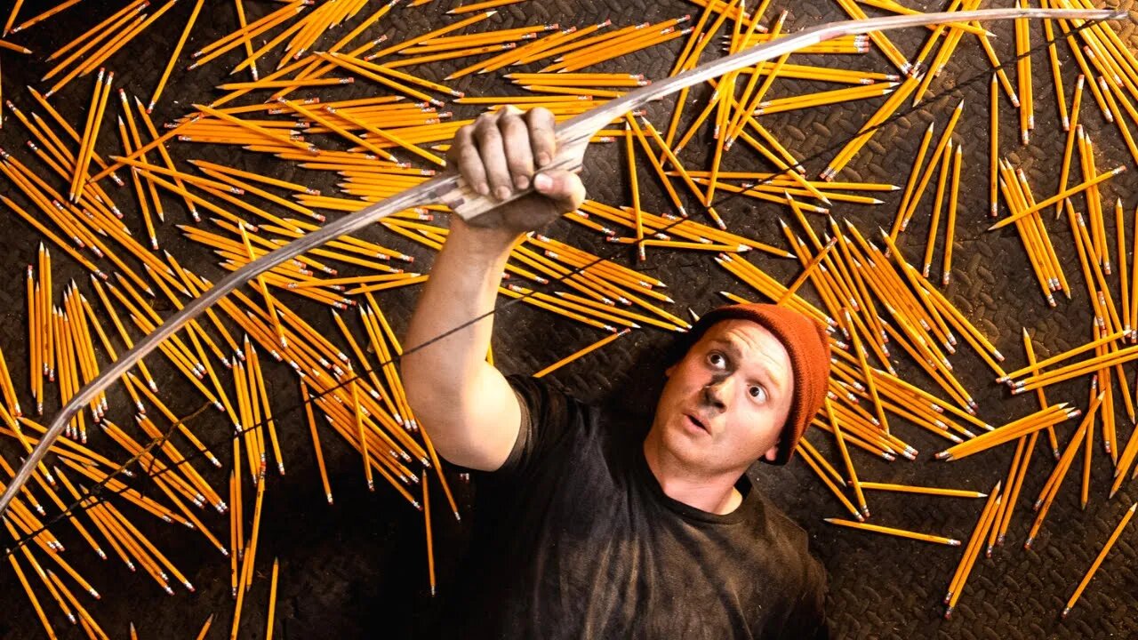 I Built a Bow Out of 547 Pencils! (WILL IT BOW) Ep. 7