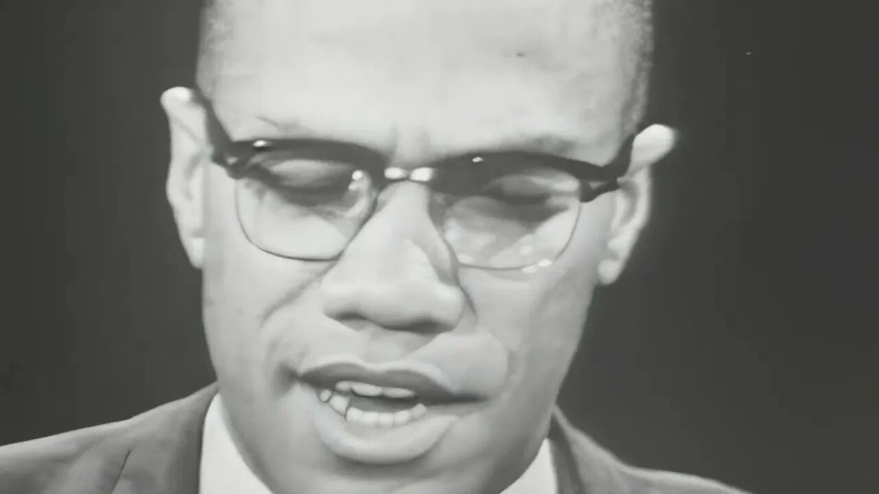 4K 60fps Malcolm X | Kenneth Clark Interview, 1963 | AI Upscaled