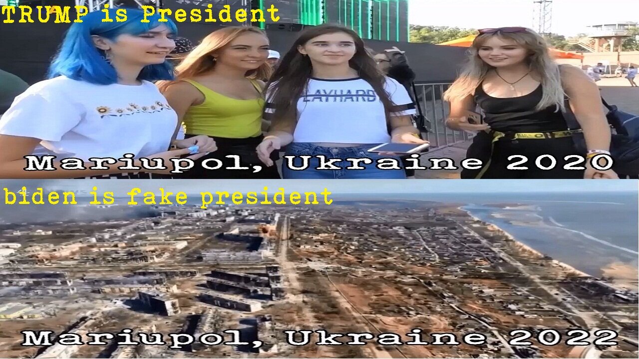 Mariupol, Ukraine 2020 versus 2022