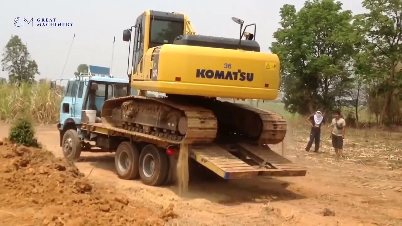 World Dangerous Huge Excavator Operator Skill - Oversize Load Heavy Equipment Machines Working