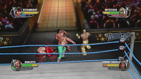 WWE All Stars - Jake The Snake vs Ricky Steamboat vs Rey Mysterio vs Superfly Snuka