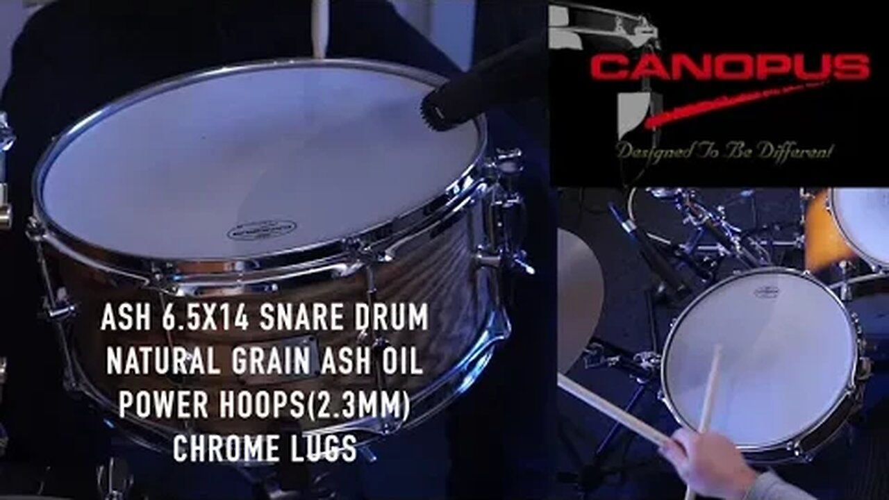 CANOPUS Ash 6.5x14 Snare Drum @mireksdroom @CANOPUSDRUMS