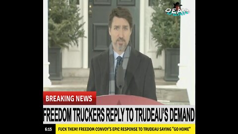 Freedom Convoy Epic Response To PM Trudeau Telling Truckers To "Go Home"