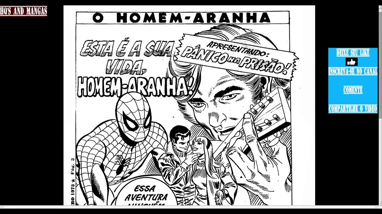 Homem Aranha - (1ª Série Nº 46) Pt.01 Esta É A Sua Vida Homem-Aranha - Apresent.: Pânico Na Prisão