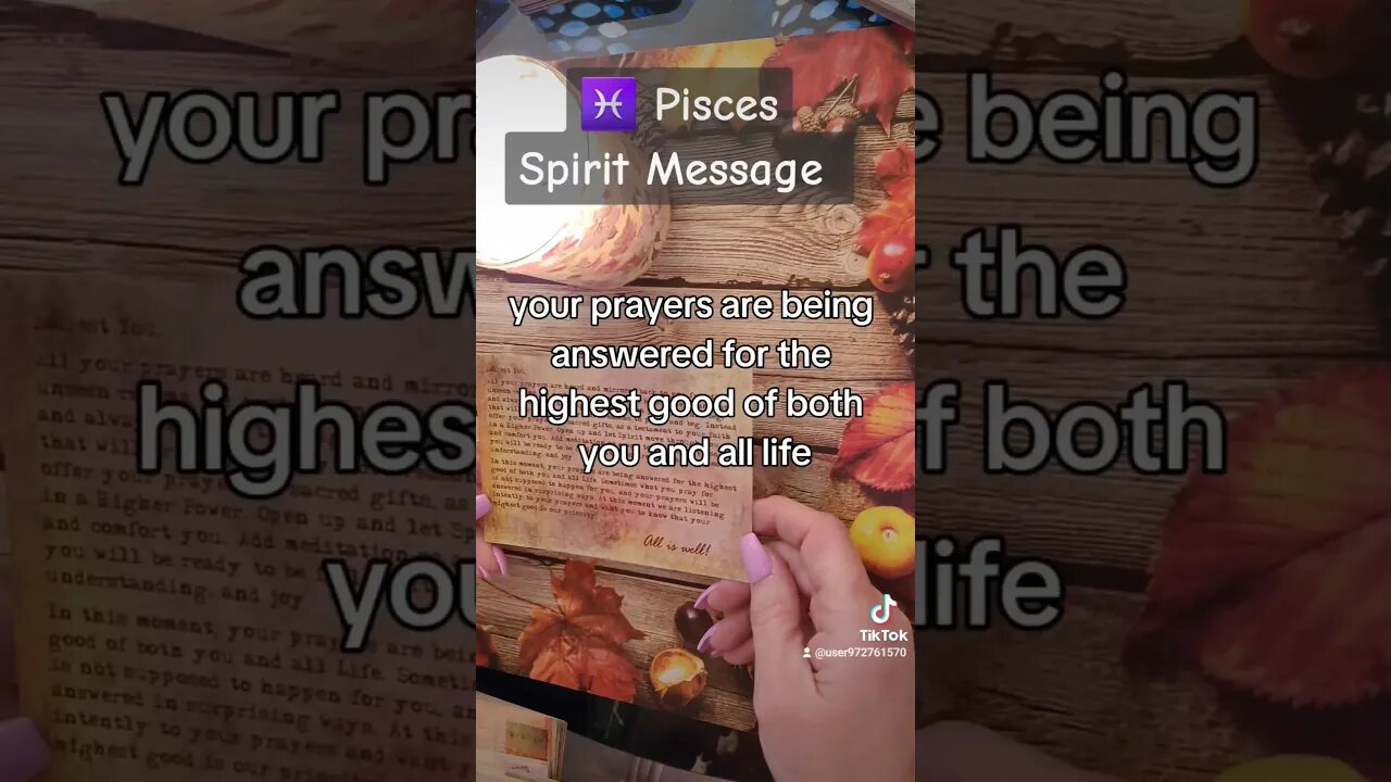 ♓ Pisces~Spirit Message for September Tarot