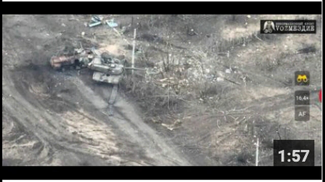 Another Abrams Tank Destroyed On Ukrainian Frontlines