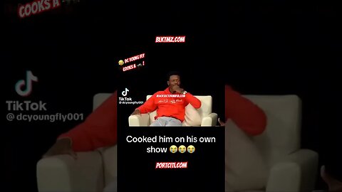 😂 #dcyoungfly cooks a 🦝 ​⁠#jesseleepeterson on his own show 😩🤣🤦🏾‍♂️