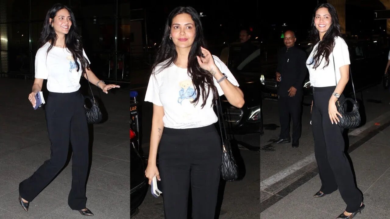 #eshagupta Spotted at Mumbai Airport 😍🔥📸✈️