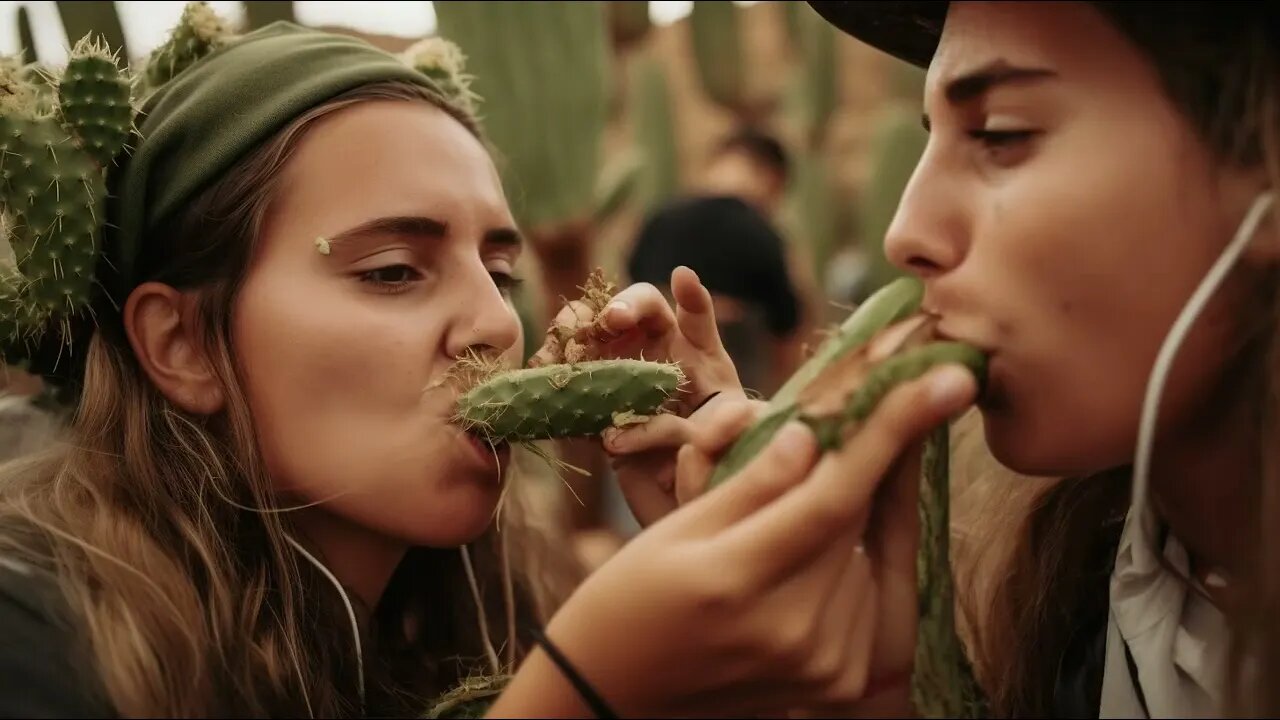 2023 World Cactus Eating Competition!