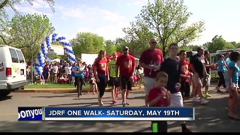 JDRF One Walk Saturday May 19th