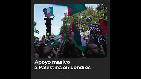 Manifestación masiva en Londres en apoyo a Palestina