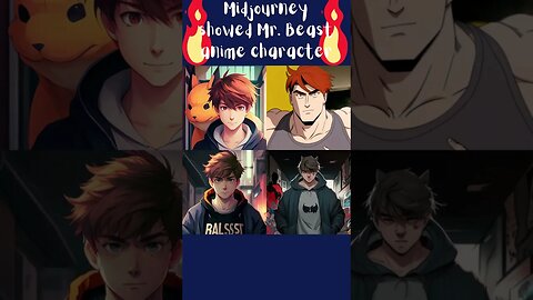 ✨AI drew Mr Beast character in ANIME style!✨