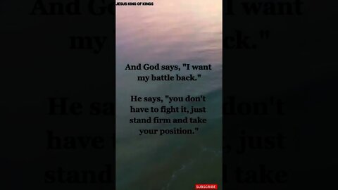 God says I want my battle back #shorts