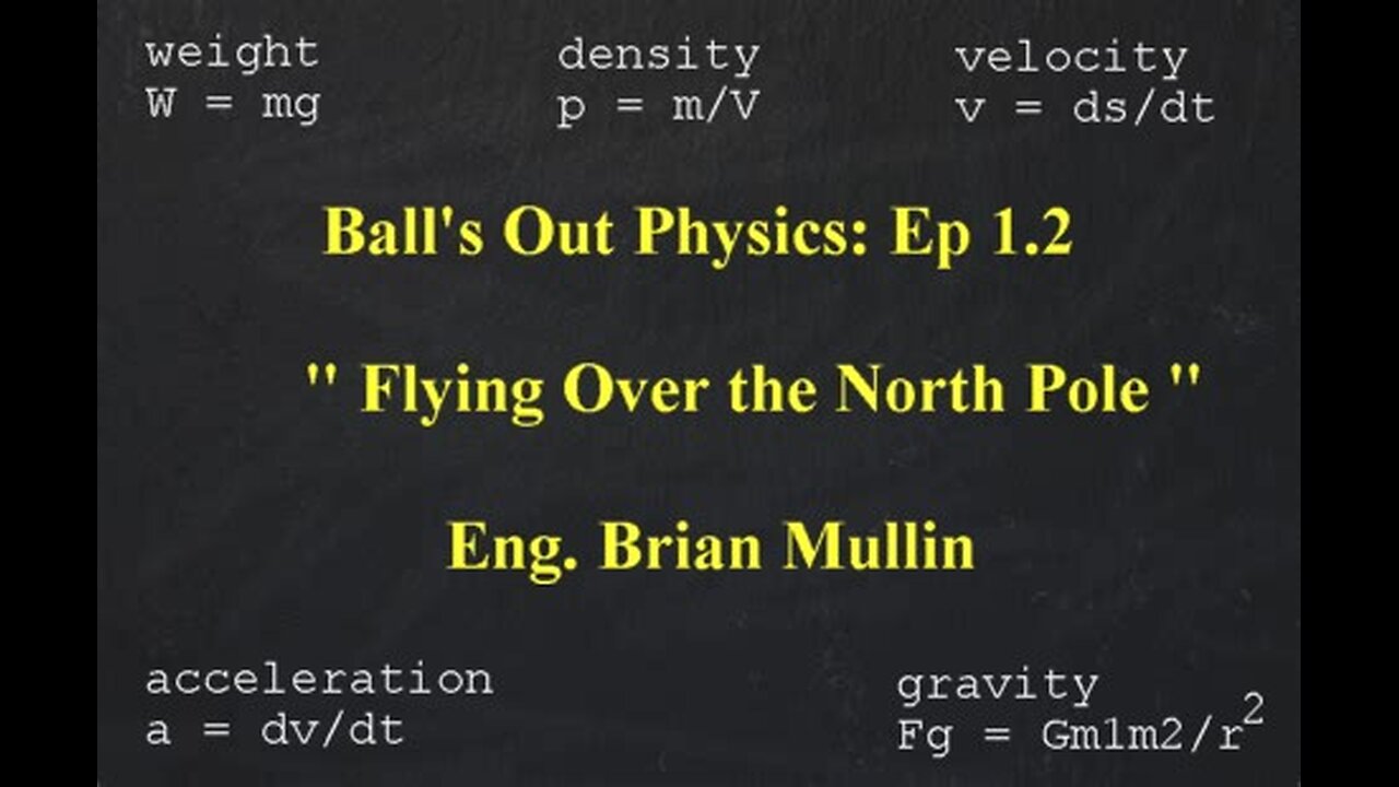 Ball's Out Physics: Part 3 of 11 - Flying Over the North Pole