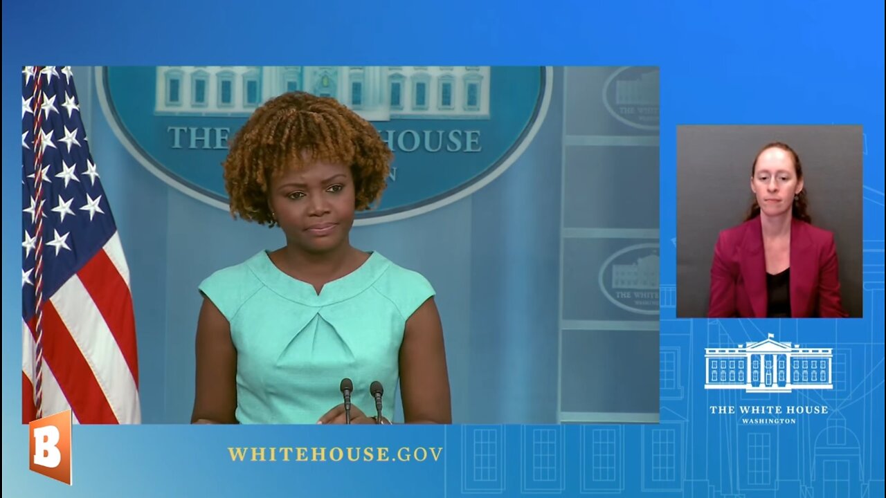 WH Press Secretary Karine Jean-Pierre speaking with reporters...