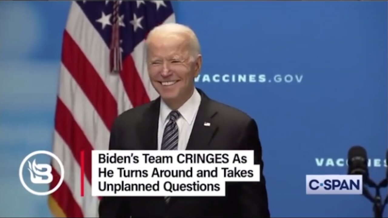 Biden’s Team CRINGES As He Turns Around and Takes Unplanned Questions-1439