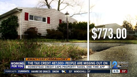 The tax credit nearly half a million Marylanders are missing out on