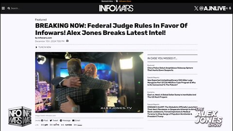 INFOWARS SURVIVES! Judge Blocks Sale of Alex Jones' INFOWARS - Full Extended Broadcast 12/11/24