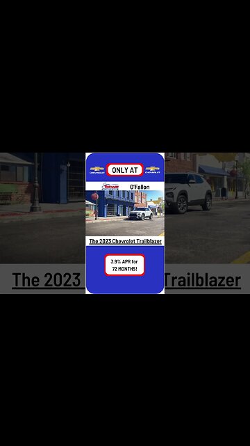 Don't miss out on getting YOUR Chevrolet Trailblazer with 3.9% APR for 72 months ONLY at O'Fallon