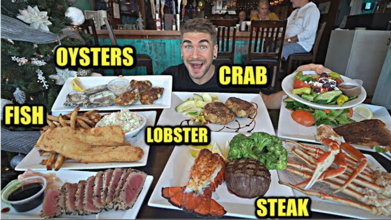 CRAB LEGS, STEAK, LOBSTER, & TUNA | Hidden Gem Florida Seafood Restaurant