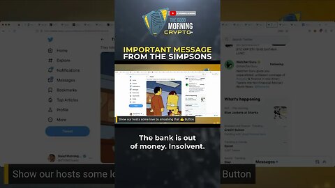 Important Message From The Simpsons #shorts #crypto #simpsonspredictions